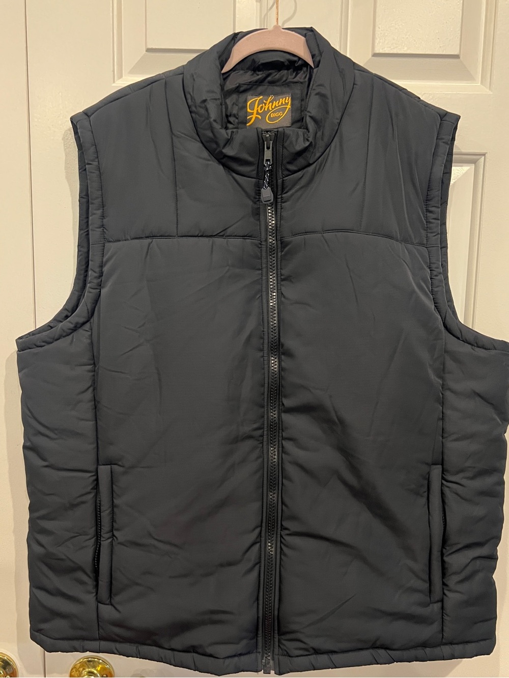 Johnny Bigg Collar Puffer Vest - Black